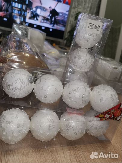 Игрушки шары на ёлку