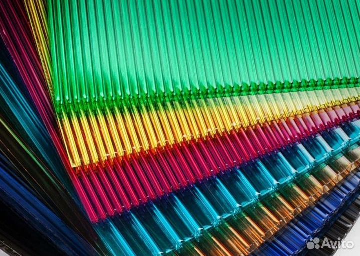 Сотовый поликарбонат цветной и прозрычный