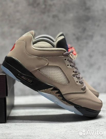 Кроссовки Nike PSG x Air Jordan 5 Low (Арт.25633)