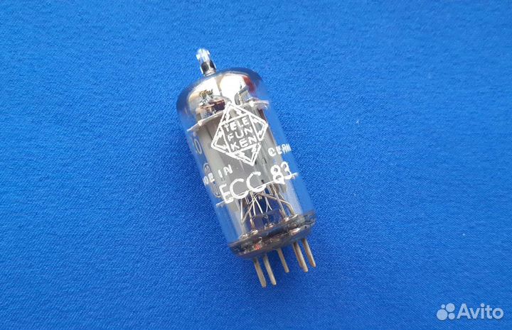 Радиолампа ecc83 (12ax7) Telefunken 1963 год