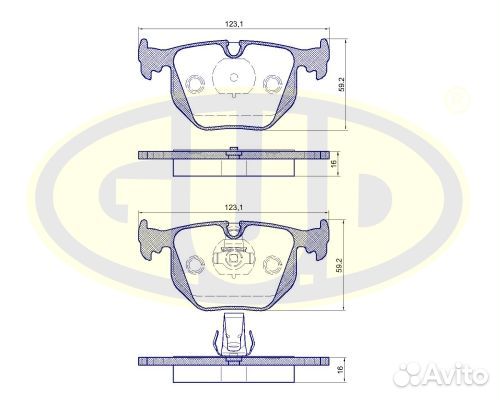 Колодки тормозные дисковые