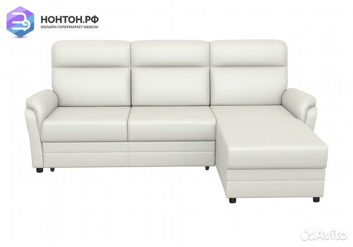 Диван угловой дельфин Омега 2-1 молочный