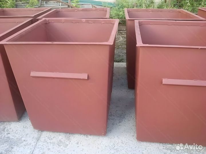 Мусорный бак металлический 0,75м3 Арт 4668