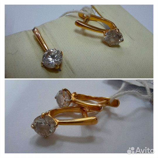 Золотые серьги проба 585 Арт.003447190122