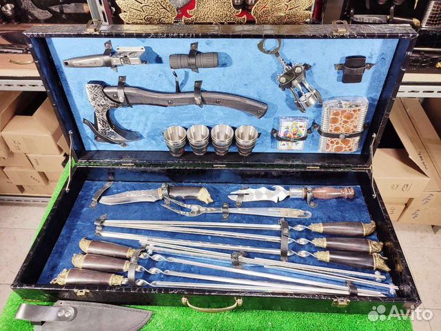 Набор для шашлыкав кейсе