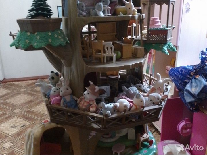 Sylvanian Families дом дерево большой и маленький