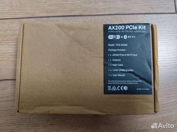 Сетевой адаптер pcie FV-AX200 WI-FI 6+Bluetooth