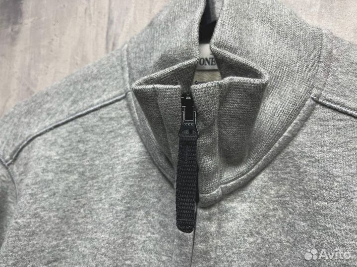 Свитшот на молнии Stone Island Zip Grey