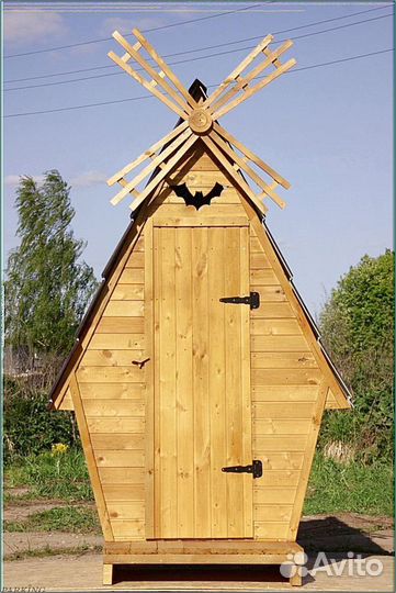 Уличный туалет с декором юби 702