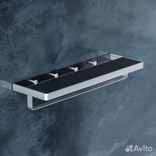 Полка Damixa Jupiter DA7737700, черный/хром