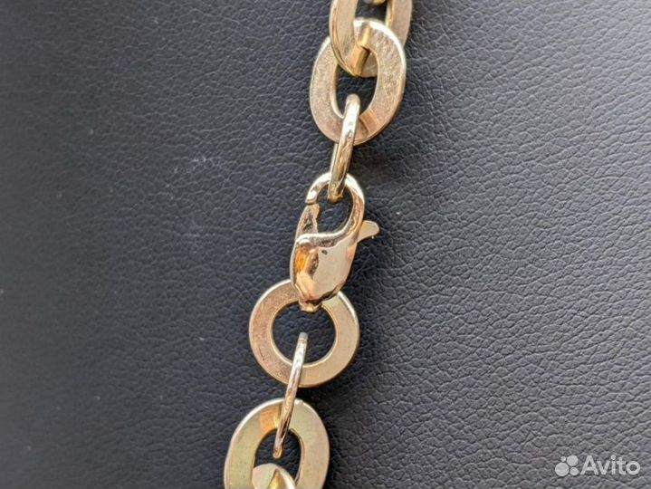 Золотая цепь 375 пробы, массой 51,6 грамма (58см)