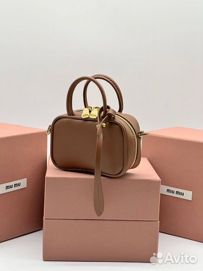 Сумка женская микро Miu Miu Новая *Lux gold