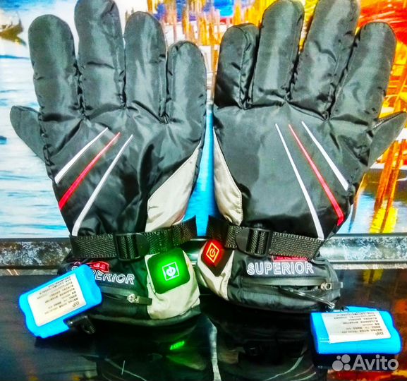 Перчатки с подогревом на аккумуляторе 4600 меховые