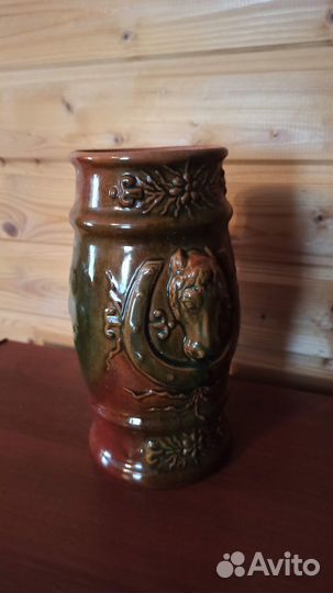 Кружка пивная СССР. Лошадь и подкова