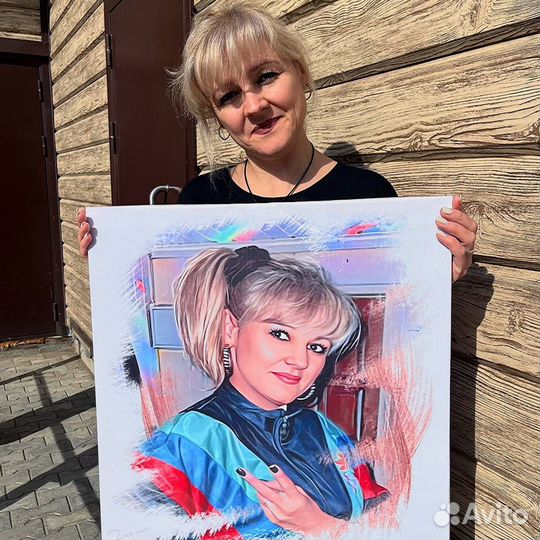 Портрет на холсте по фото