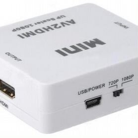 Конвертер-переходник из AV (3RCA) в hdmi AV2hdmi