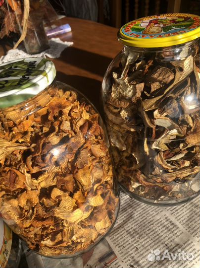 Грибы сорт белые лисички сушеные с Селигера