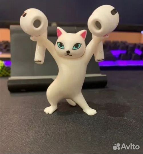 Танцующие кошки разные, держатель для наушников