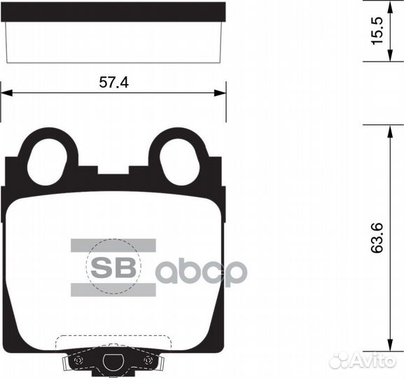 Колодки тормозные дисковые SP1554 SP1554 Sangsi