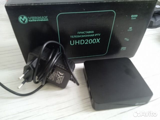 Приставка телевизионная 4K iptv Vermax UHD200X