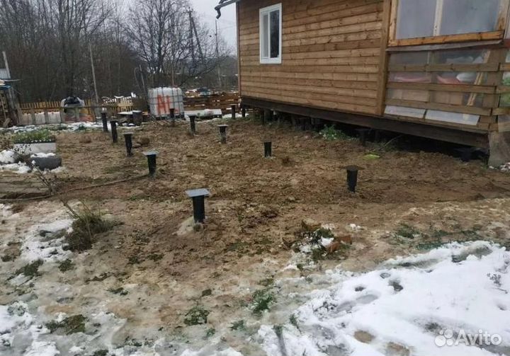 Свайно винтовой фундамент