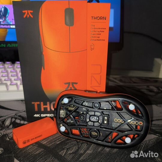 Игровая мышка lamzu Thorn Fnatic/4000 герц/новая