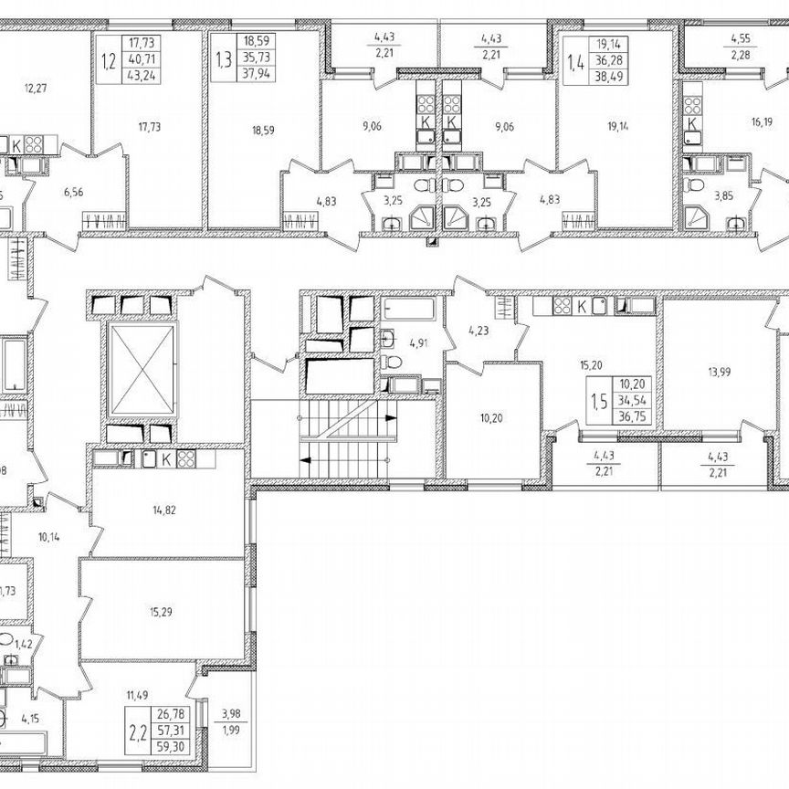 1-к. квартира, 36,3 м², 2/8 эт.