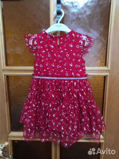 Платье нарядное новогоднее 98