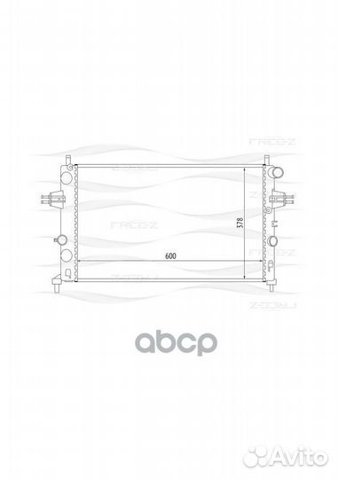 Радиатор охлаждения opel Astra/Zafira 98- KK0160