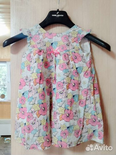 Летнее платье для девочки 98