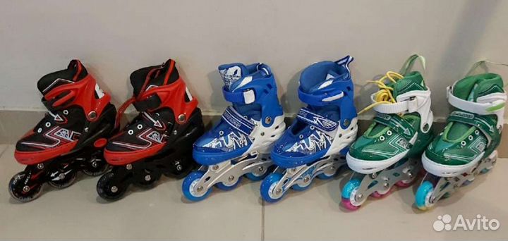 Коньки роликовые раздвижные все размеры