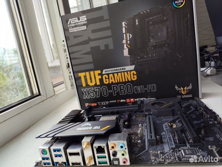 Материнская плата Asus Tuf X570 + Ryzen 7 5800X