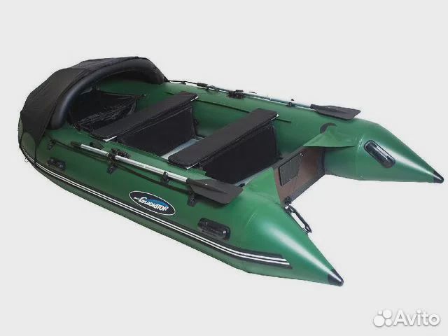 Надувная лодка gladiator D450AL зеленая