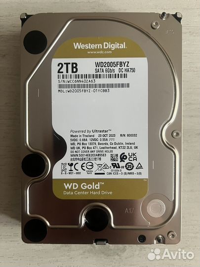 Western Digital Gold, 2Tb
