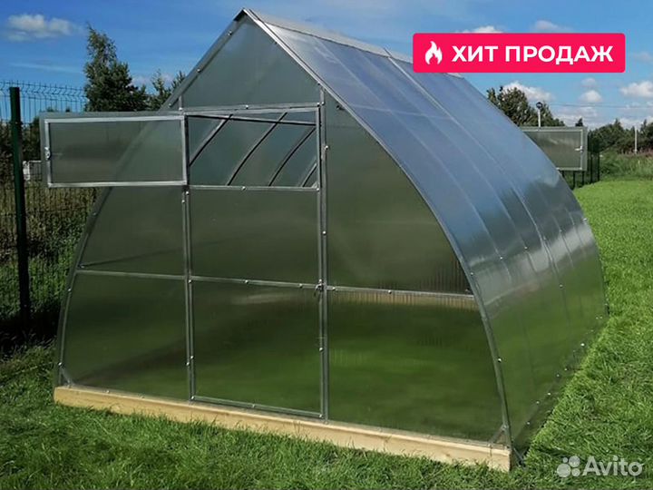 Теплица из поликарбоната 3x4 м Ярица