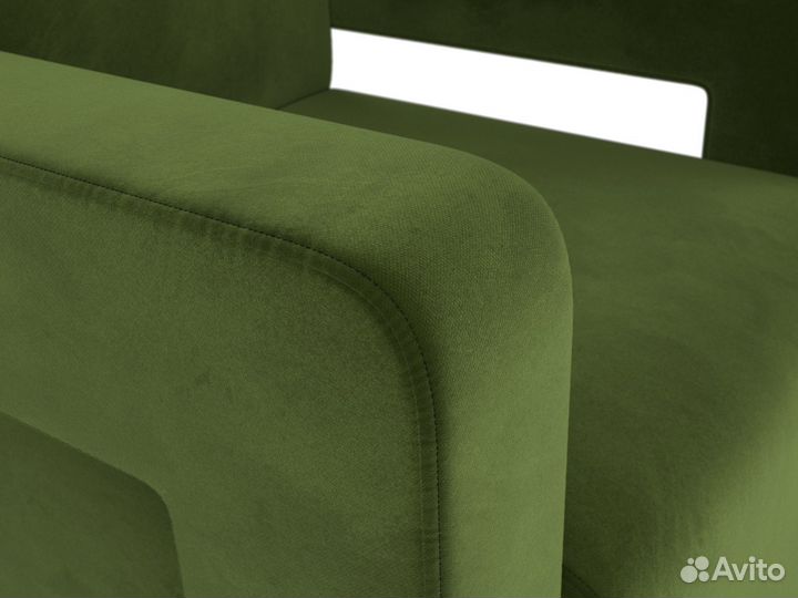 Кресло Рамос, микровельвет, зеленый. Москва и мо