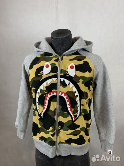 Худи на молнии Bape Shark