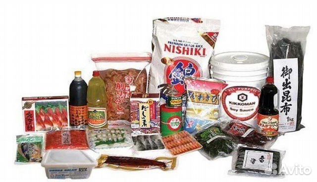 Продуткты для японской кухни, продукты для суши