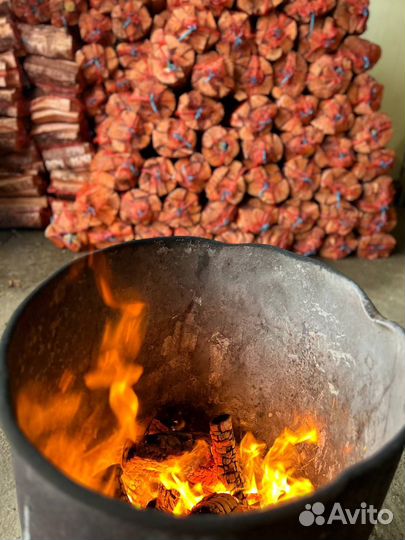 Дрова в сетках сухие