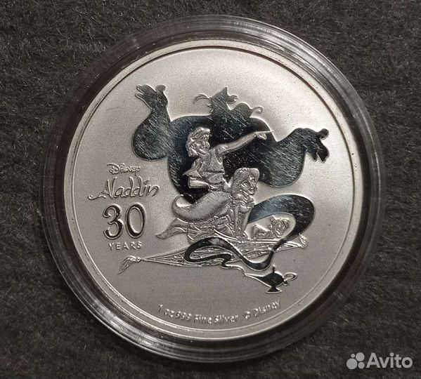 Монета Ниуэ 2022 Аладдин Серебро