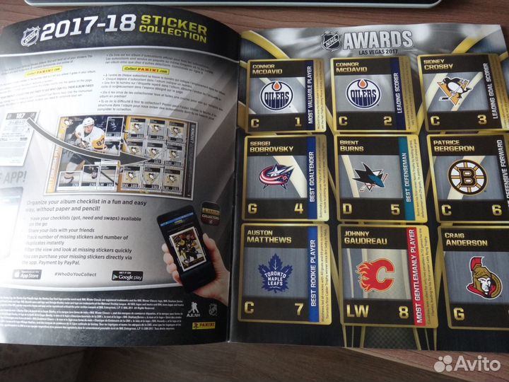 Новый альбом Panini NHL нхл Hockey 2017 - 2018