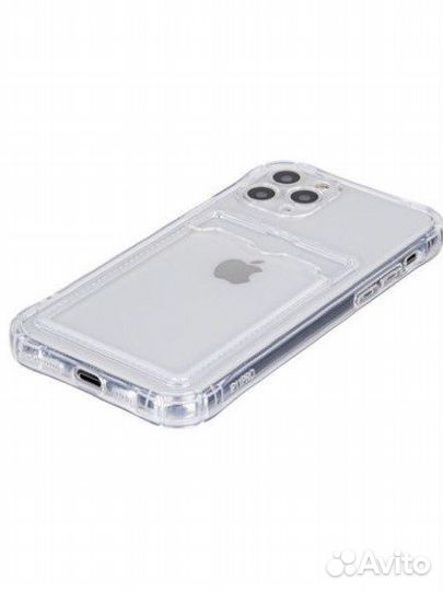 Чехол на iPhone 11 pro с карманом для карточки