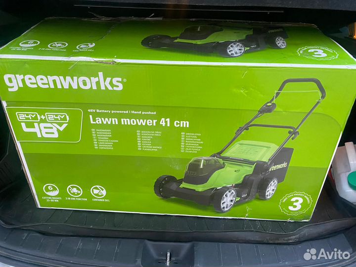 Аккумуляторная газонокосилка Greenworks G24X2LM41