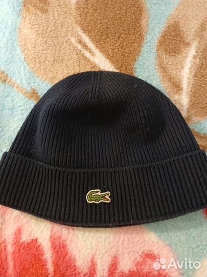 Шапка мужская вязаная Lacoste. Оригинал