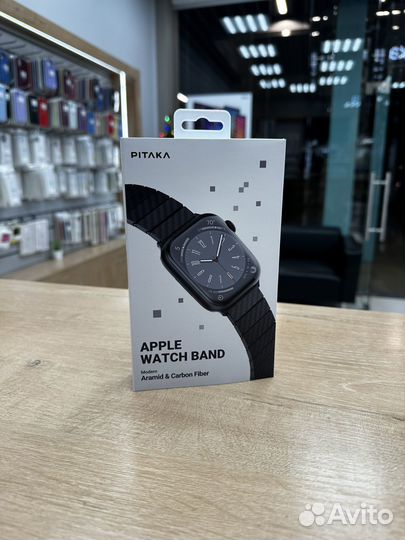 Браслет Pitaka Carbon для Apple Watch 38-49mm