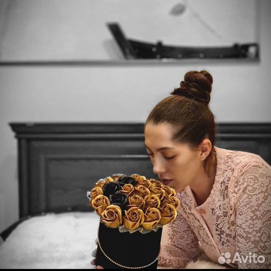 Розы из мыла