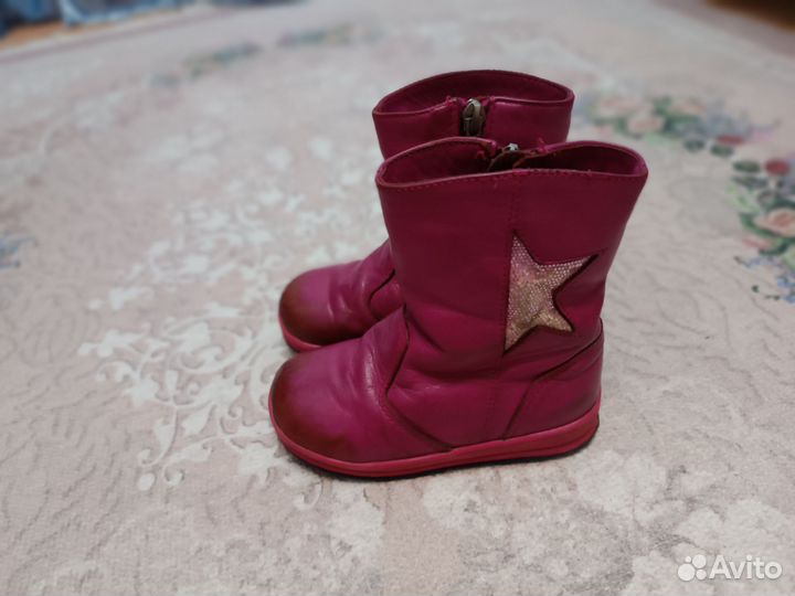 Сапоги зимние для девочки 25 размер Юничел