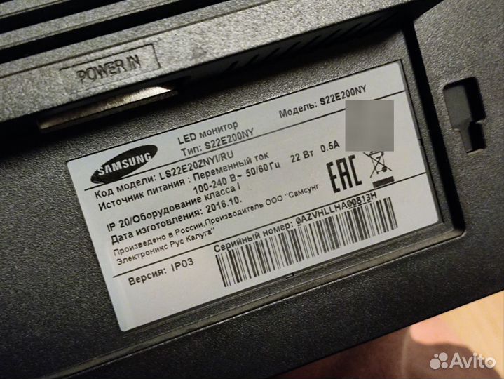 Монитор Samsung s22e200ny