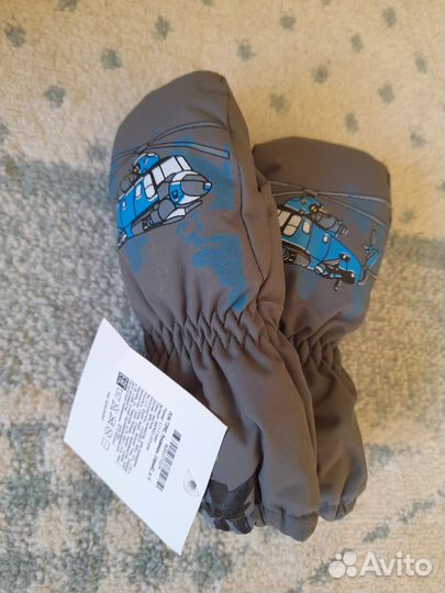 Новые зимние детские варежки, краги,1-3 года, 2 шт