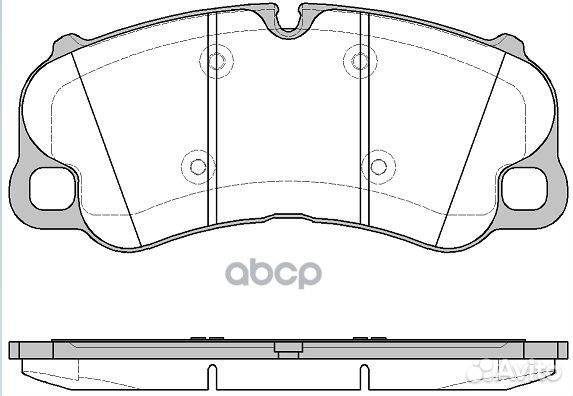 1595 10 колодки дисковые передние Porsche 911